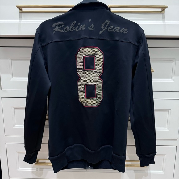 Robin’s Jeans Men's Track Jackets Jogger 8 Black with Camo size Small - Picture 4 of 10